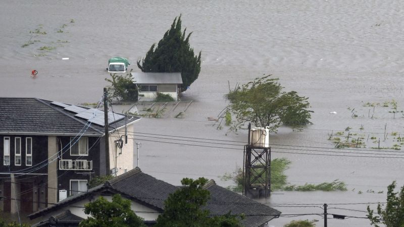 Typhoon Shanshan: Japan urges 4 million to evacuate as storm threatens Kyushu with up to a meter of rain