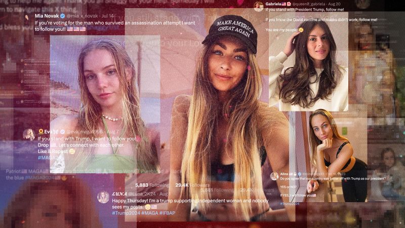 Stolen photos of European influencers used to push Trump propaganda on X