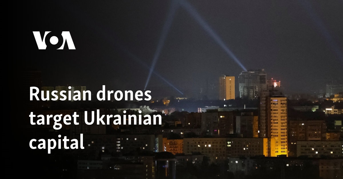 Russian drones target Ukrainian capital