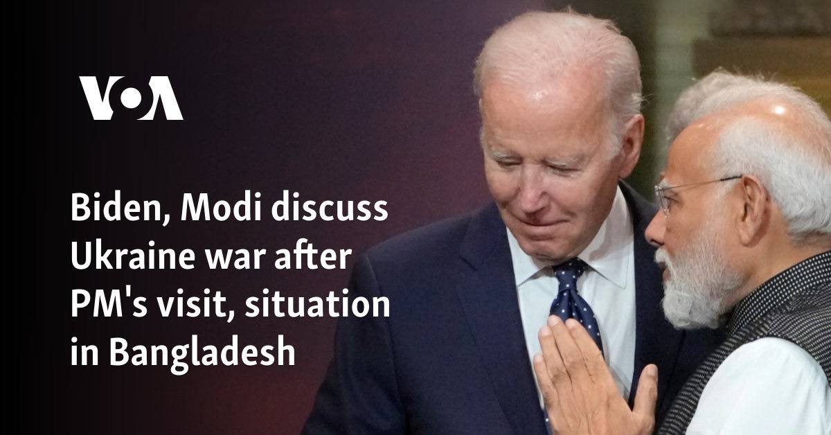 Biden, Modi discuss Ukraine war after PM’s visit, situation in Bangladesh