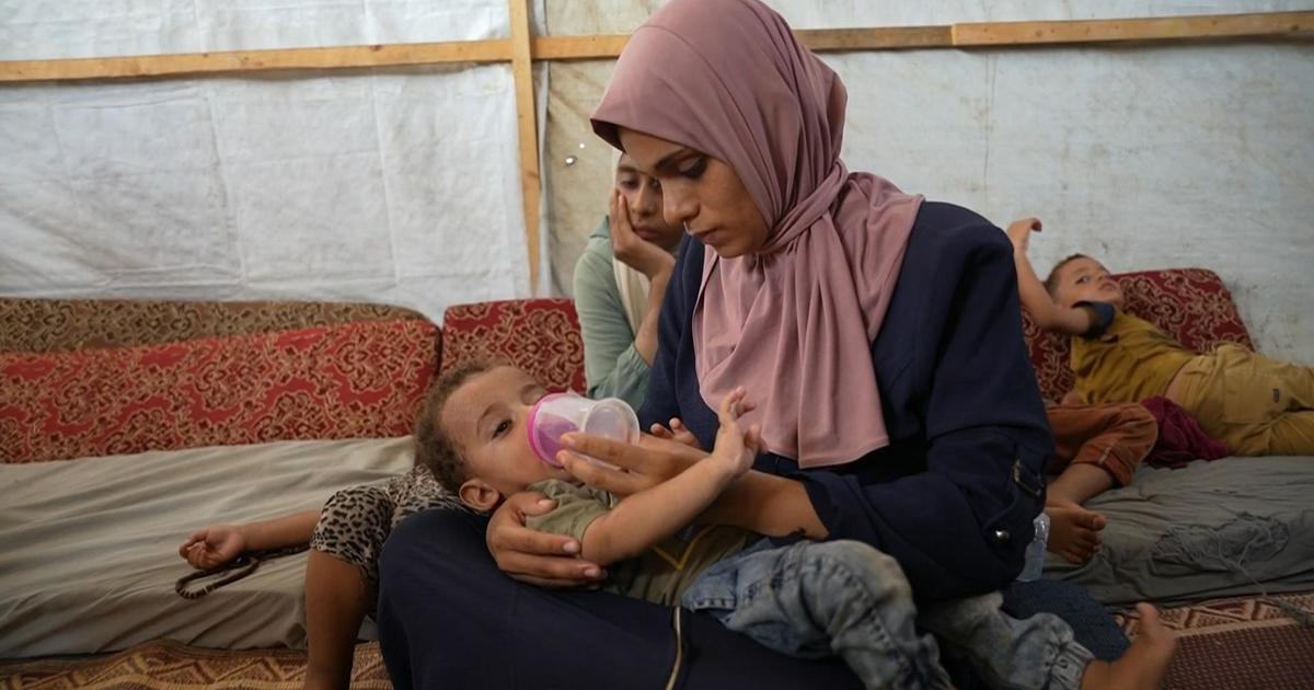 Mom of Gaza boy with polio begs for help as Israel-Hamas war leaves family in tent camp: “Nothing is clean”