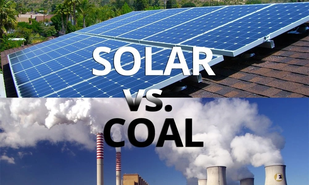 Solar energy in the EU has overtaken hard coal as a source of electricity for the first time.