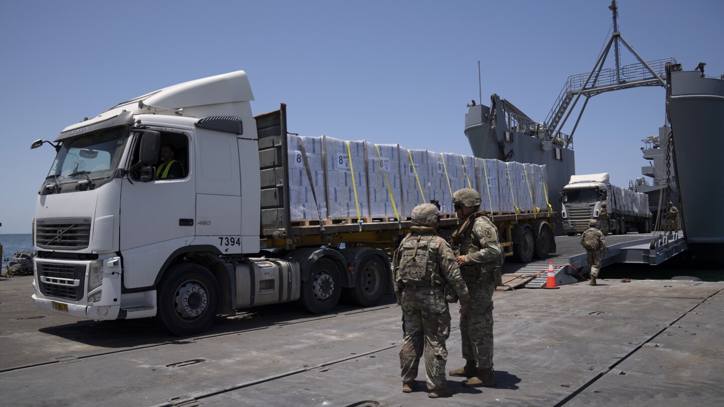 Biden pushed Gaza pier over warnings it would undercut other aid routes, watchdog says