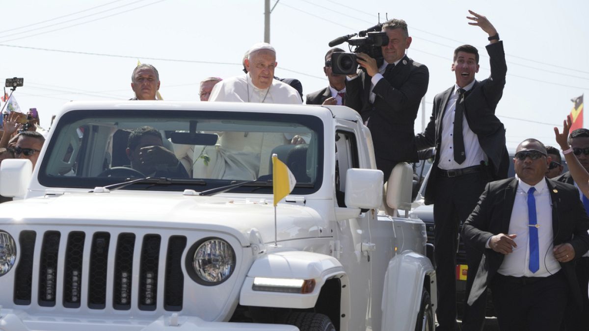 Pope Francis lands in Timor-Leste to encourage its recovery from traumatic past