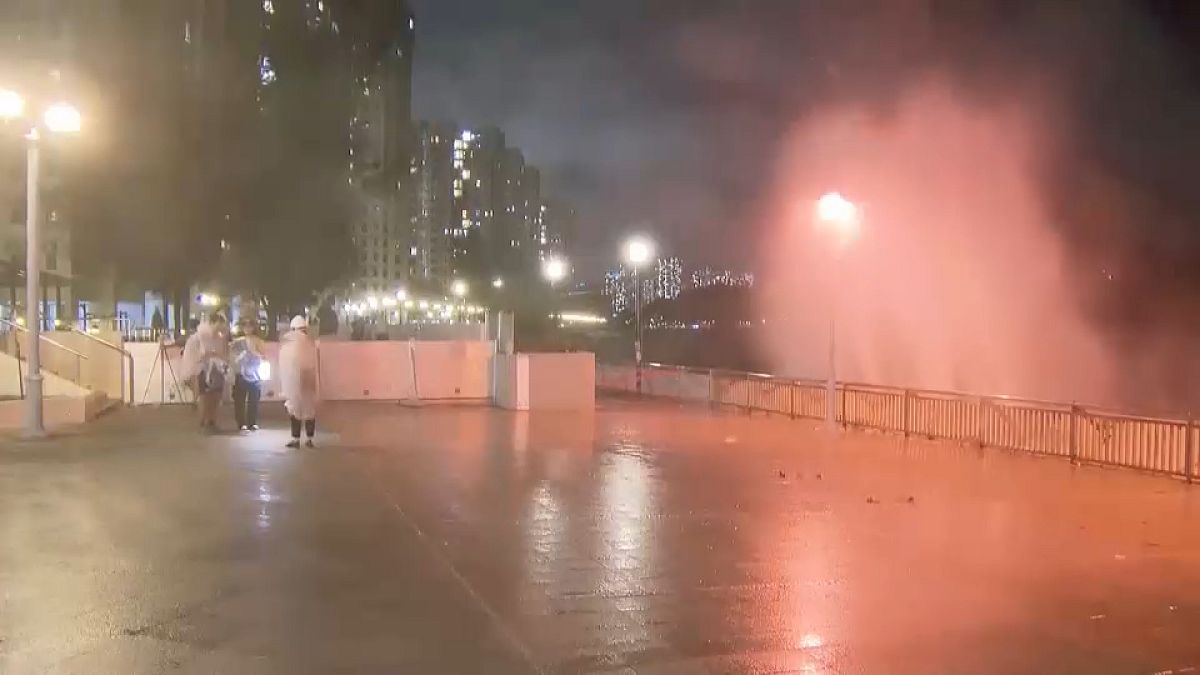 Video. WATCH: Typhoon Yagi slams Hong Kong