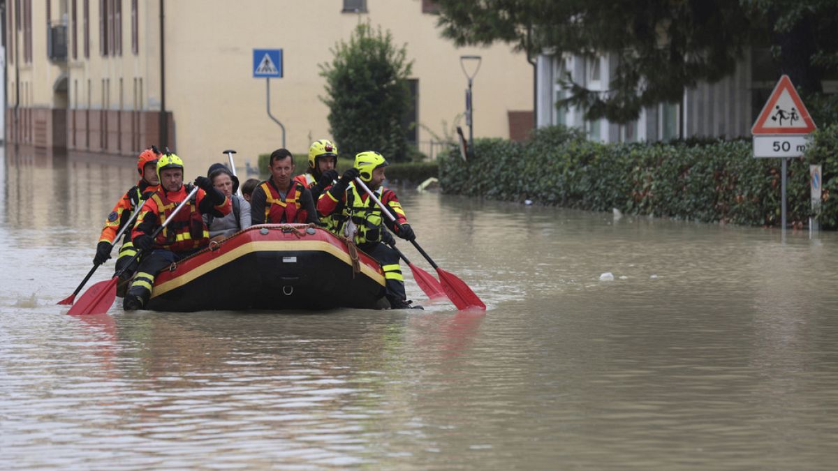 Hundreds evacuated from northern Italy as extreme weather continues to impact Europe