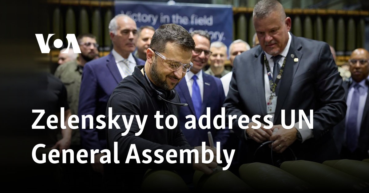 Zelenskyy to address UN General Assembly