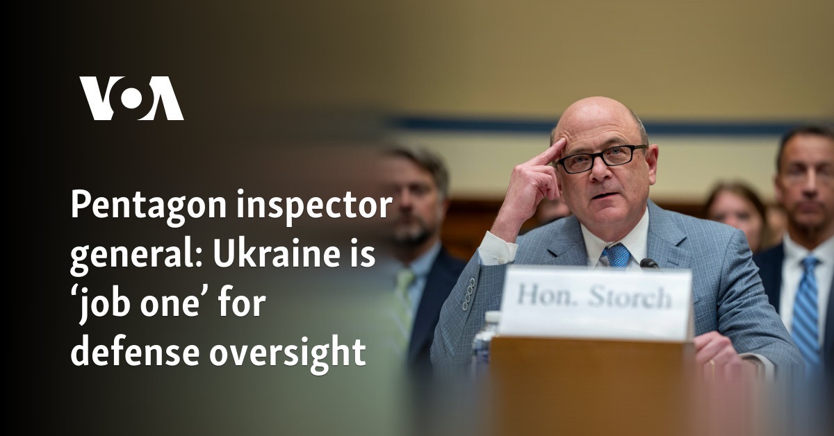 Ukraine is ‘job one’ for defense oversight