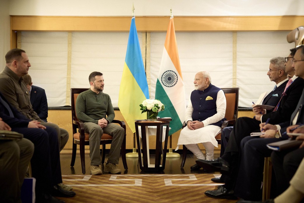 Ukrainian President Volodymyr Zelenskyy meets Indian PM Narendra Modi in New York