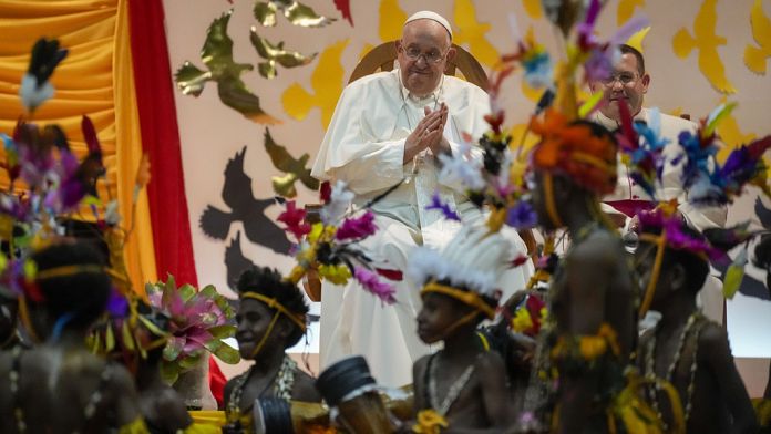 Pope brings toys and medicine to the remote jungles of Papua New Guinea