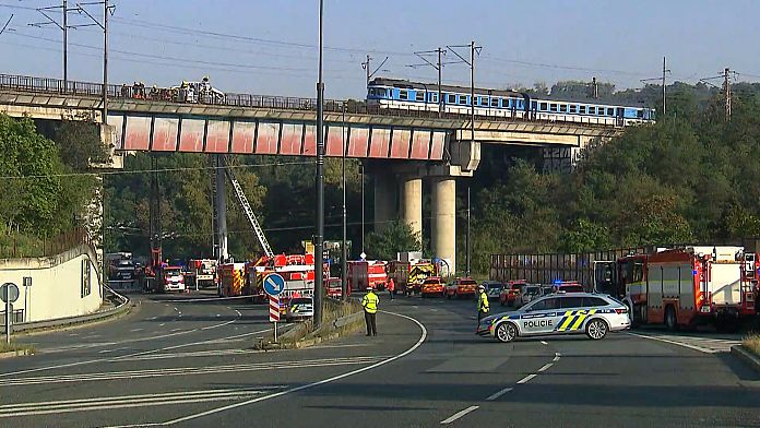 WATCH: Passenger and freight trains collide in Prague, 25 injured