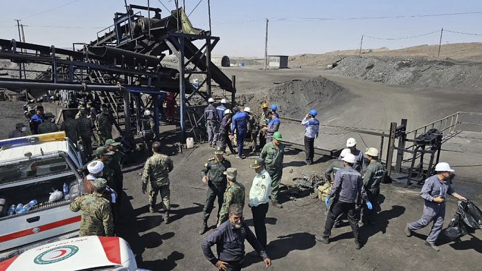 Dozens dead and 24 feared trapped after explosion in coal mine in Iran