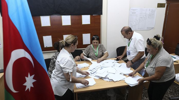 President Aliyev's ruling party wins Azerbaijan snap election, exit polls say