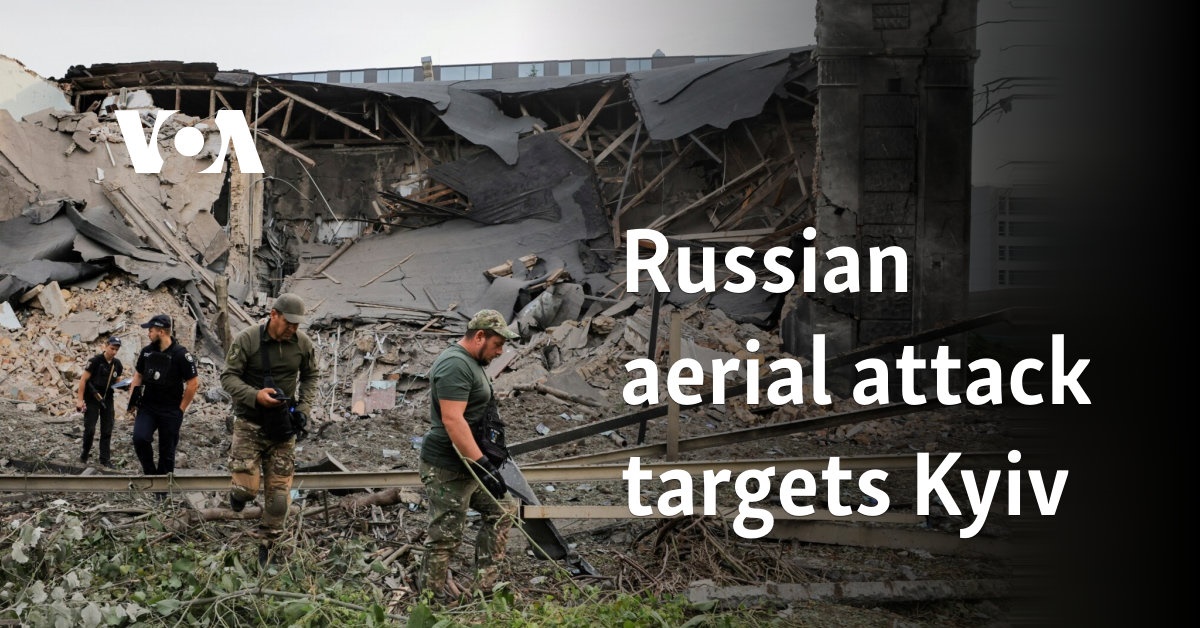 Russian aerial attack targets Kyiv