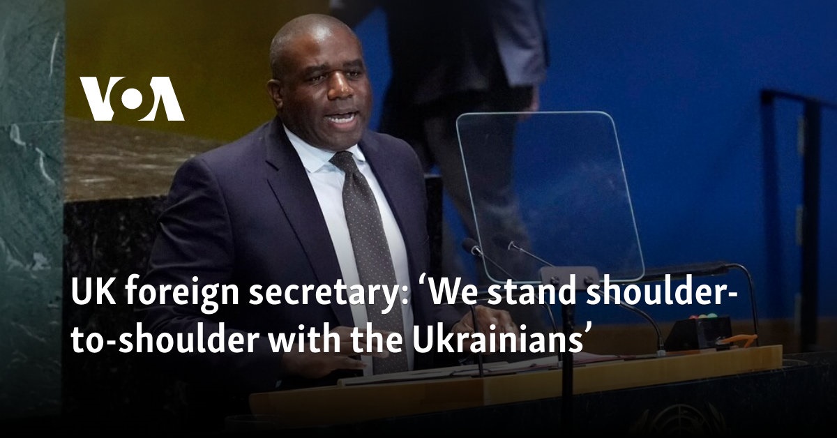 ‘We stand shoulder-to-shoulder with the Ukrainians’