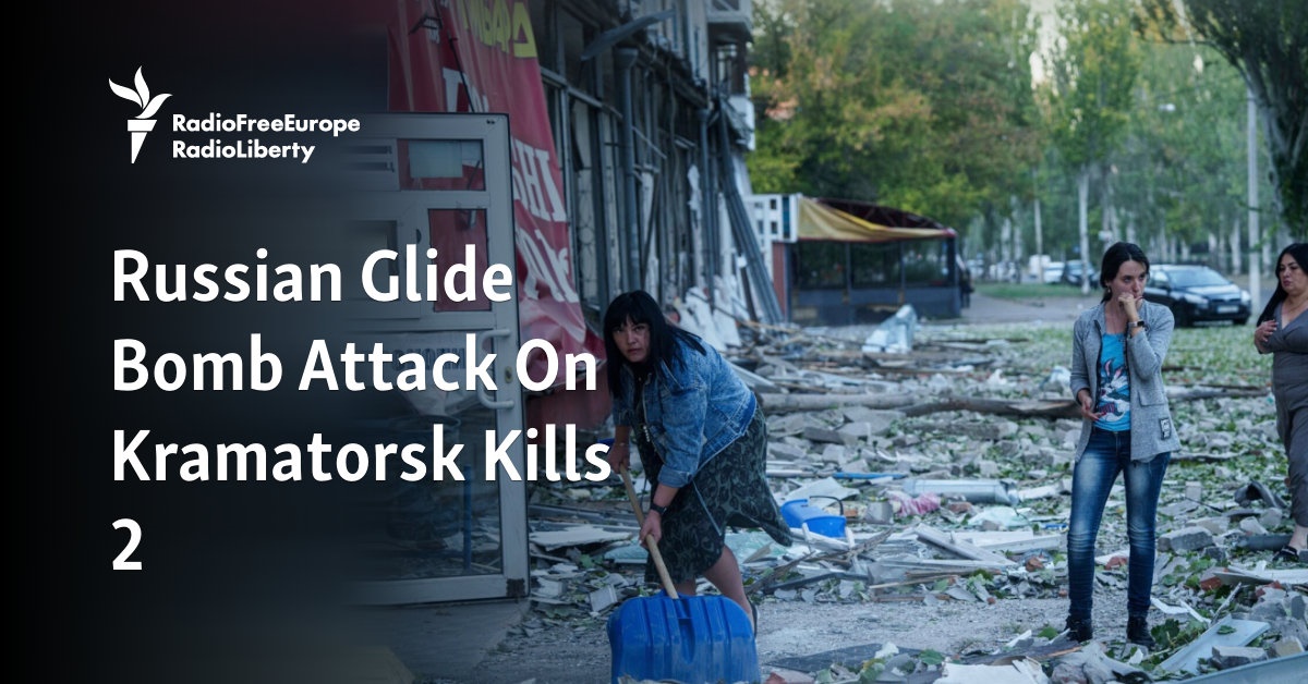 Russian Glide Bomb Attack On Kramatorsk Kills 2