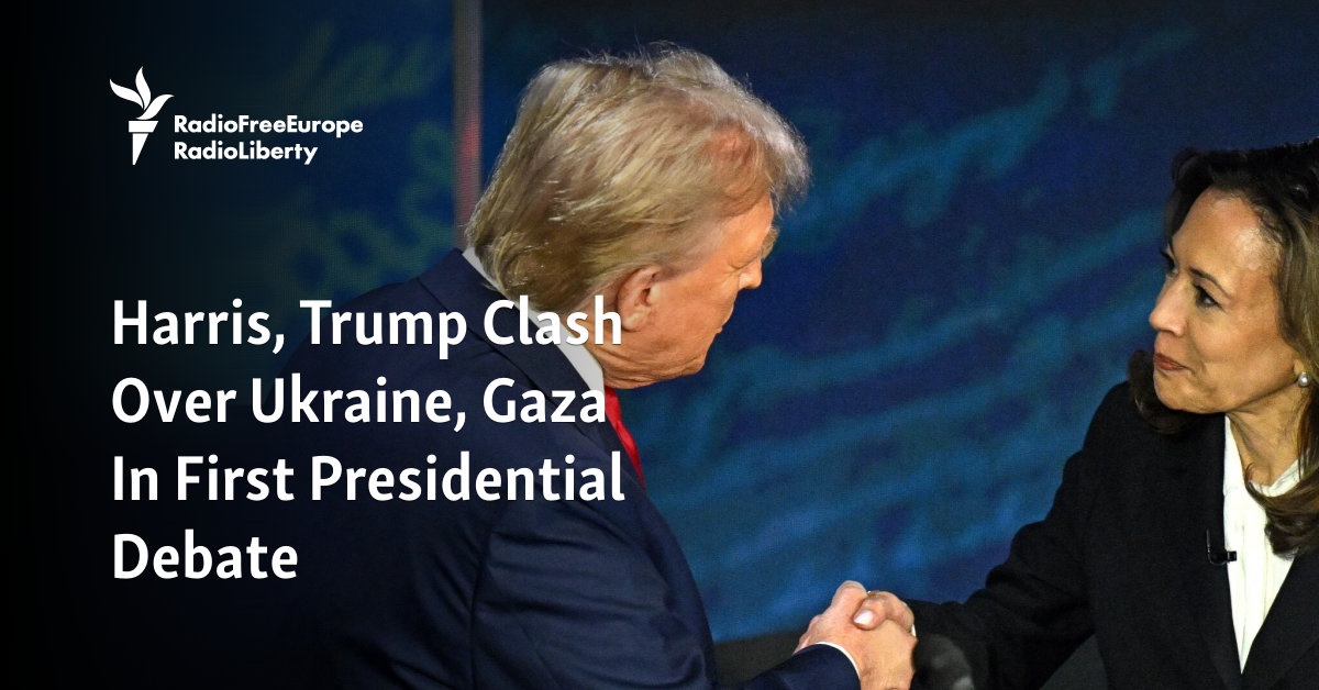 Harris, Trump Clash Over Ukraine, Gaza In First Presidential Debate