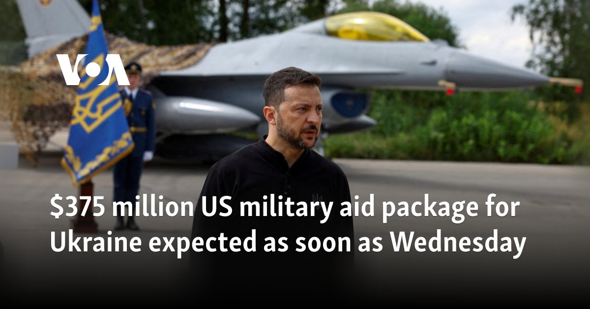 $375 million US military aid package for Ukraine expected as soon as Wednesday