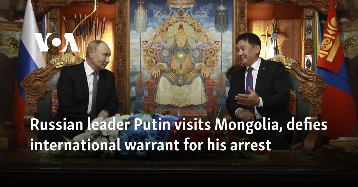 Russian leader Putin visits Mongolia, defies international warrant for his arrest