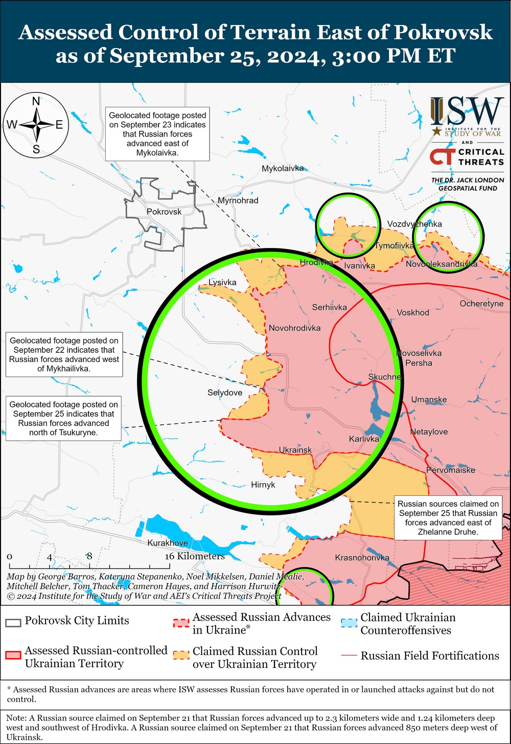 ISW: Russian troops gain ground in Vuhledar while Ukraine regains positions in Vovchansk