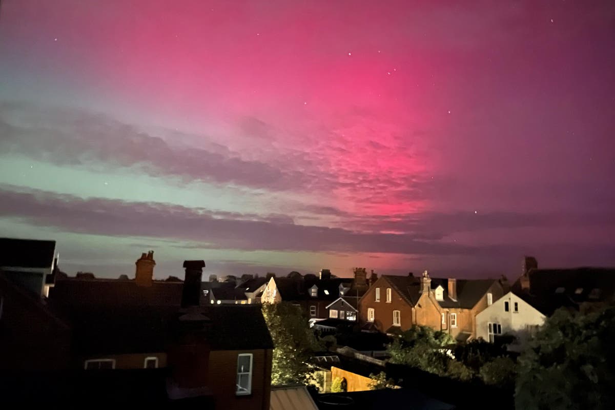 Northern Lights put on stunning display across England