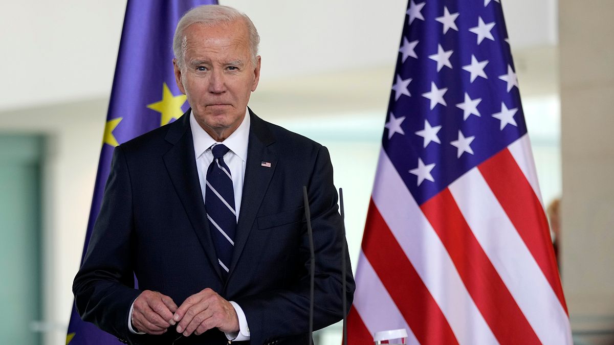 US president Joe Biden calls for more Western support to Ukraine on visit to Berlin