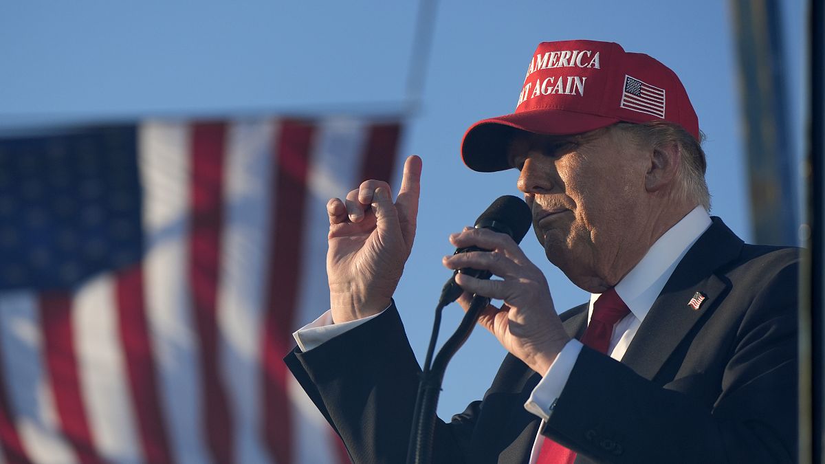 Armed man arrested at security check at Trump rally in California on Saturday