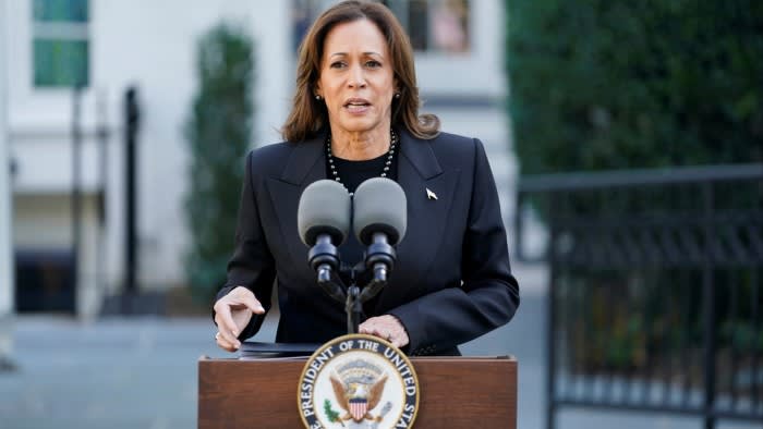 Kamala Harris rules out bilateral talks with Vladimir Putin on ending war in Ukraine