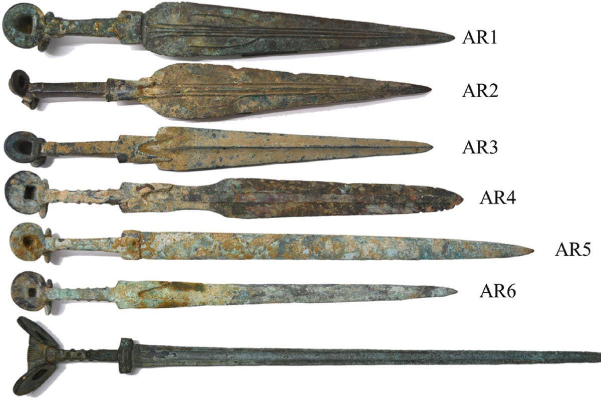 Iranian Iron Age swords seized at Heathrow revealed to be glued together fakes