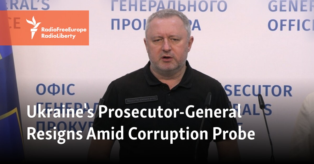 Ukraine's Prosecutor-General Resigns Amid Corruption Probe