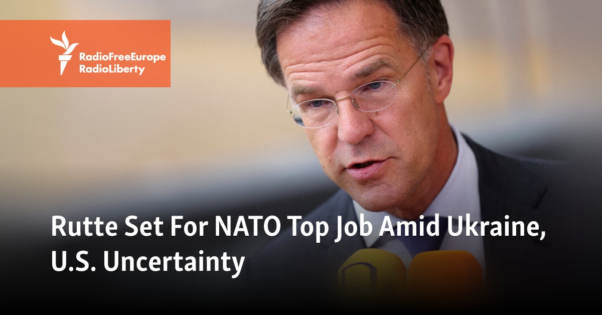 Rutte Set For NATO Top Job Amid Ukraine, U.S. Uncertainty