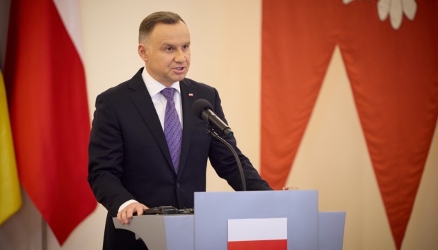 Poland to facilitate Ukraine’s participation in all negotiations on its future – Duda