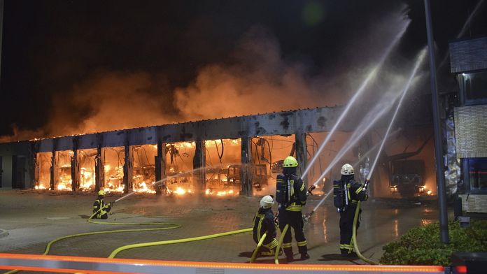 Blaze ravages a brand-new fire station in Germany that had no fire alarms