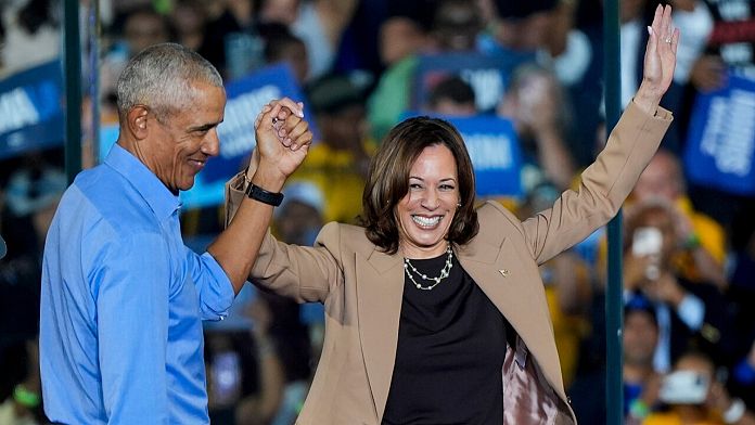 Kamala Harris and Barack Obama target black voters in key battleground state of Georgia