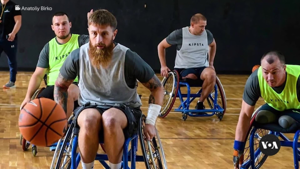 Wounded Ukranian war vets train for wintry sports competition