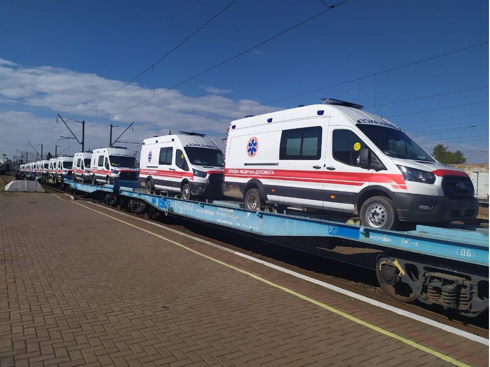 Ukrainian military receives 65 ambulances from NATO