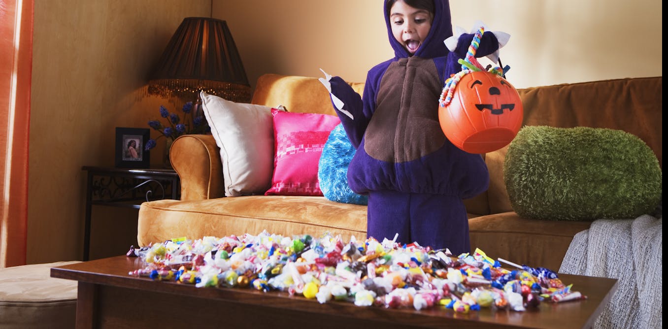 Halloween candy binges can overload your gut microbiome – a gut doctor explains how to minimize spooking your helpful bacteria