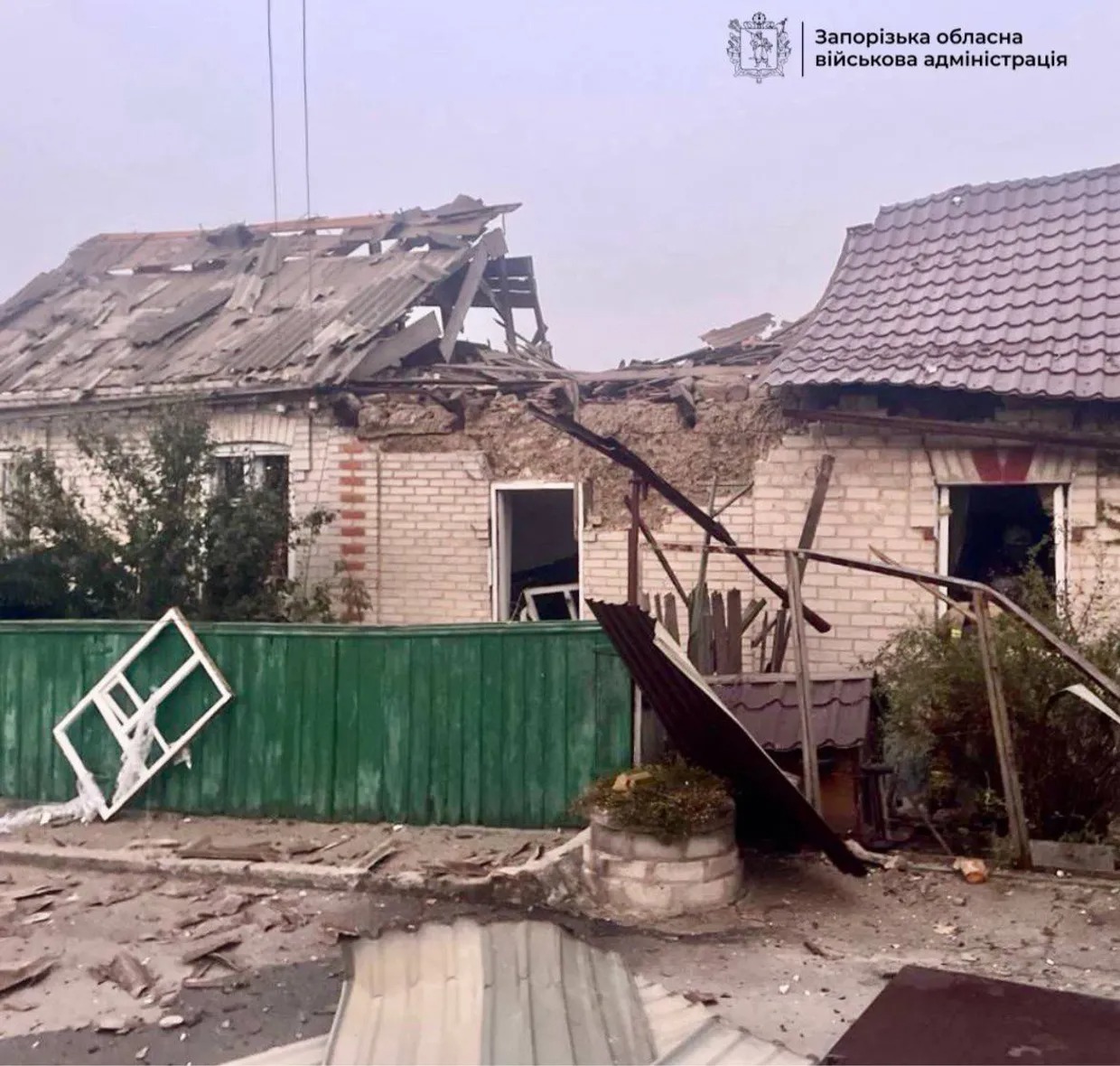 Four injured as Russian bomb strike hits residential area in Zaporizhzhia