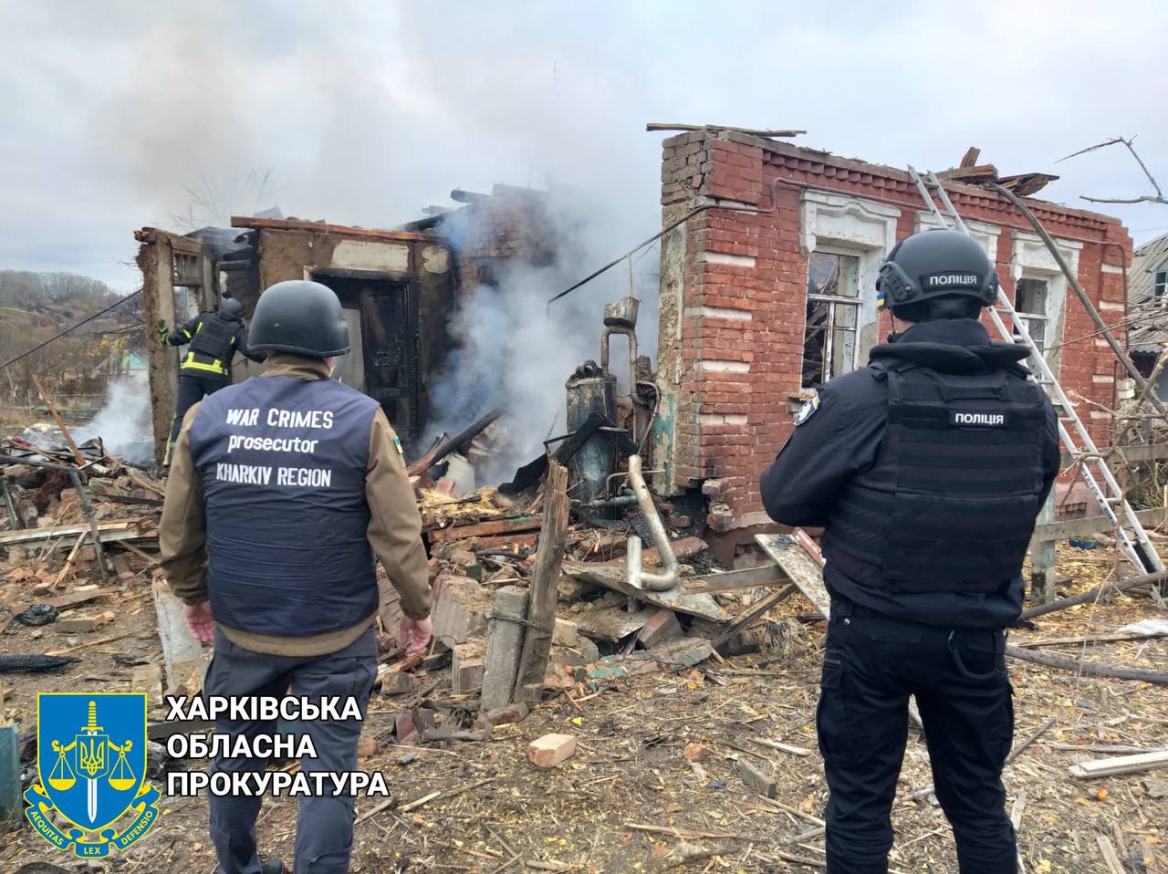 Russian KAB-1500 bomb strike on Kharkiv Oblast kills two civilians as power lines fall 