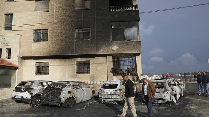 Palestinian officials accuse Israeli settlers of overnight arson attack in the occupied West Bank