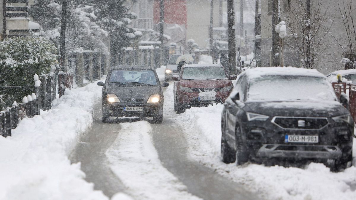 Snowstorm brings chaos to the Balkans and disrupts hiker rescue mission