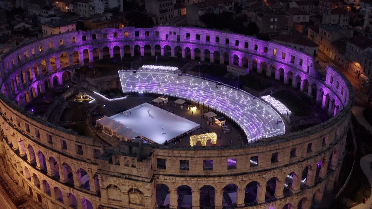 Video. 2,000-year-old ice rink opens in Croatia