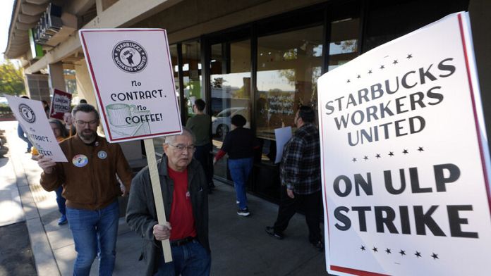 US Starbucks workers' strike expands to more cities shutting down almost 60 stores