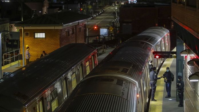 New York City police arrest man after woman set on fire and killed on subway train