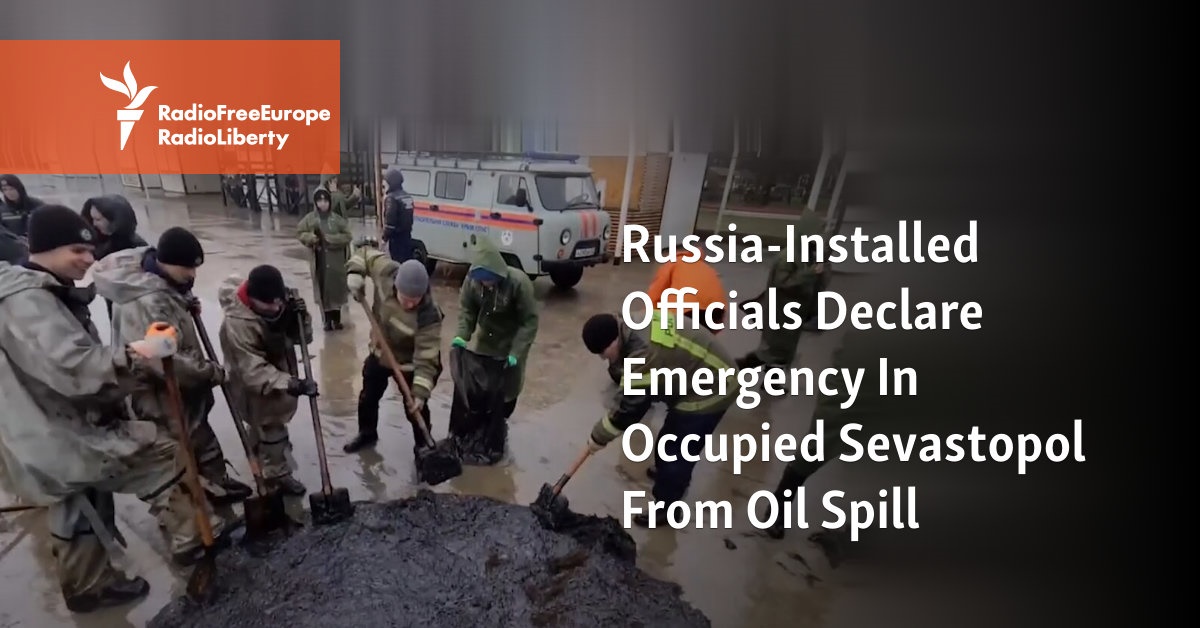 Russia-Installed Officials Declare Oil-Spill Emergency In Occupied Sevastopol