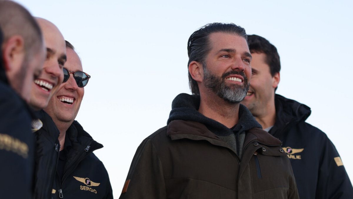 Trump Jr arrives in Greenland amid father’s interest in seizing the island