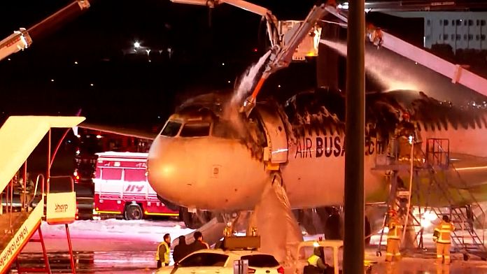 Air Busan plane catches fire at South Korean airport, all 176 evacuated safely