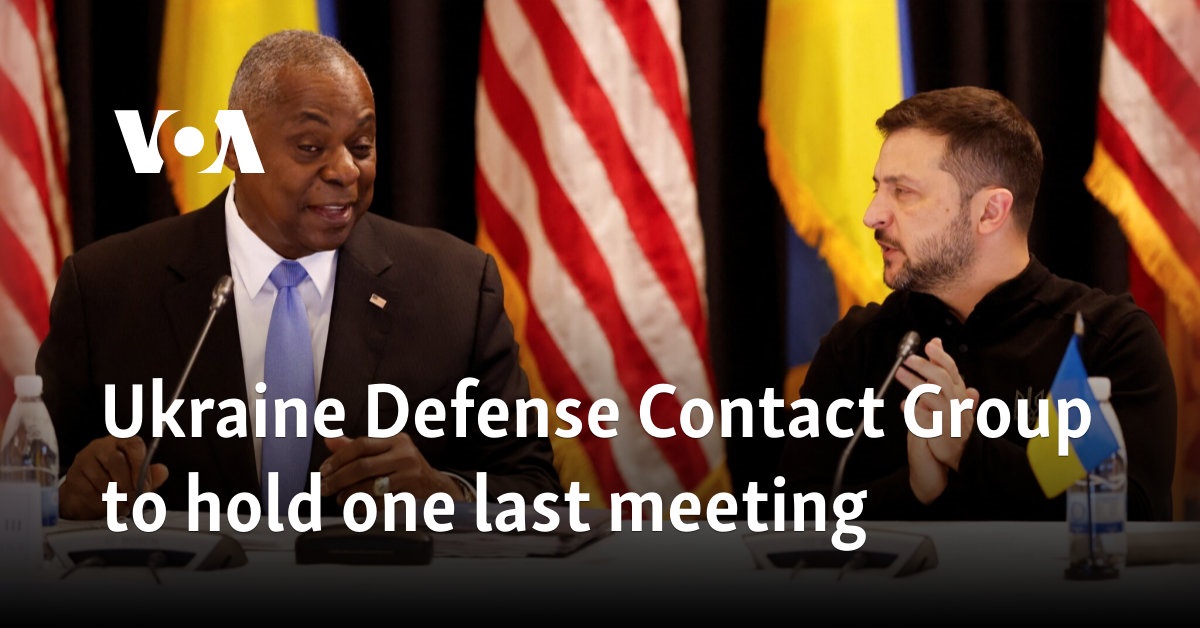 Ukraine Defense Contact Group to hold one last meeting