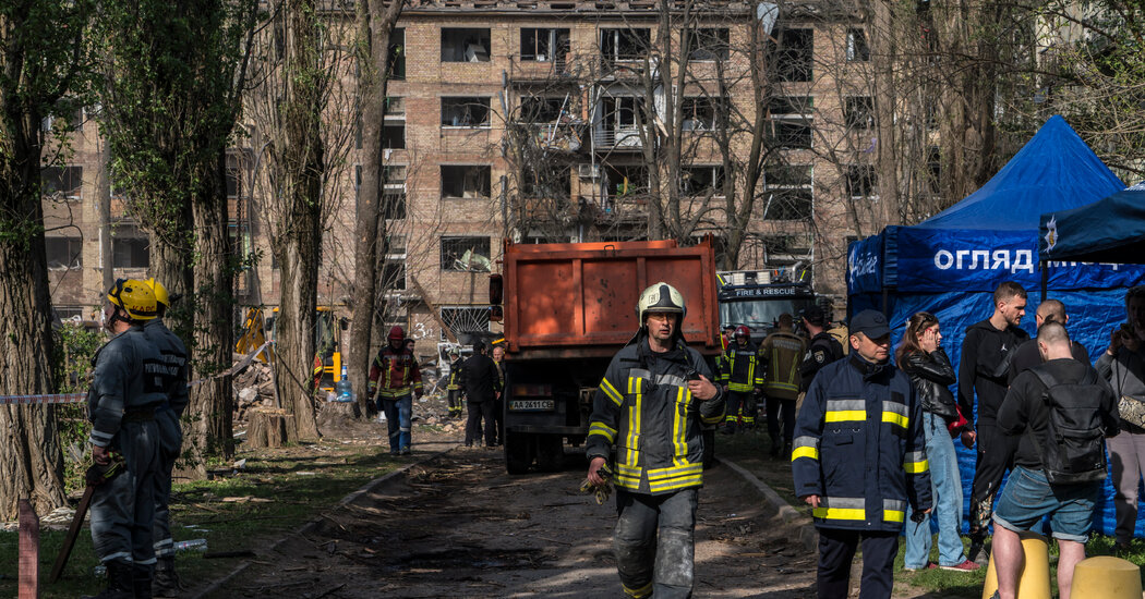 At Least 9 Dead in Russian Airstrikes on Kyiv, Ukrainian Officials Say