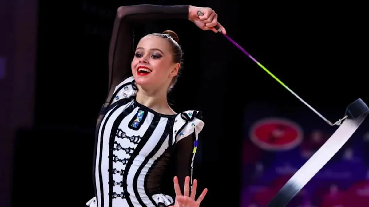 Ukraine’s Taisiia Onofriichuk claims gold in rhythmic gymnastics at Grand Prix opening stage